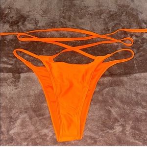 Orange swimsuit bottoms